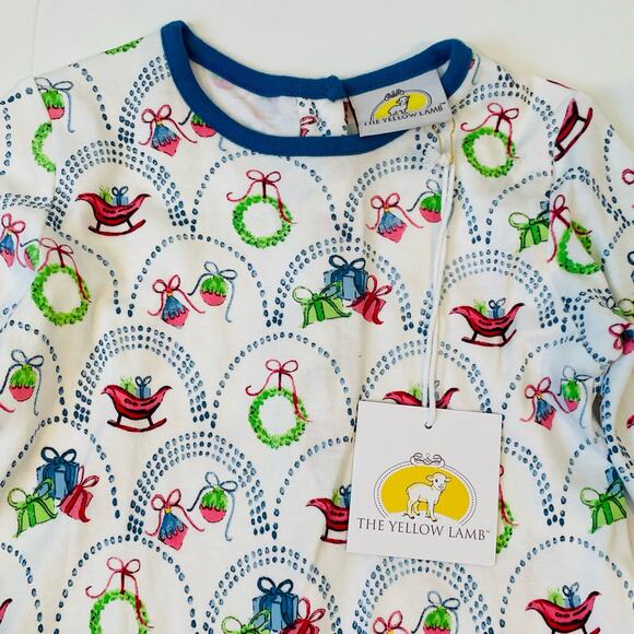 NWT Yellow Lamb Size 10 Christmas Liza Leisurewear - Picture 2 of 4